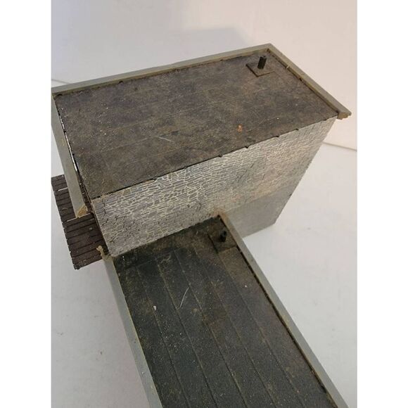 Vintage Model Railway Brown Industrial Building With Windows Railway Scenery - Picture 5 of 5